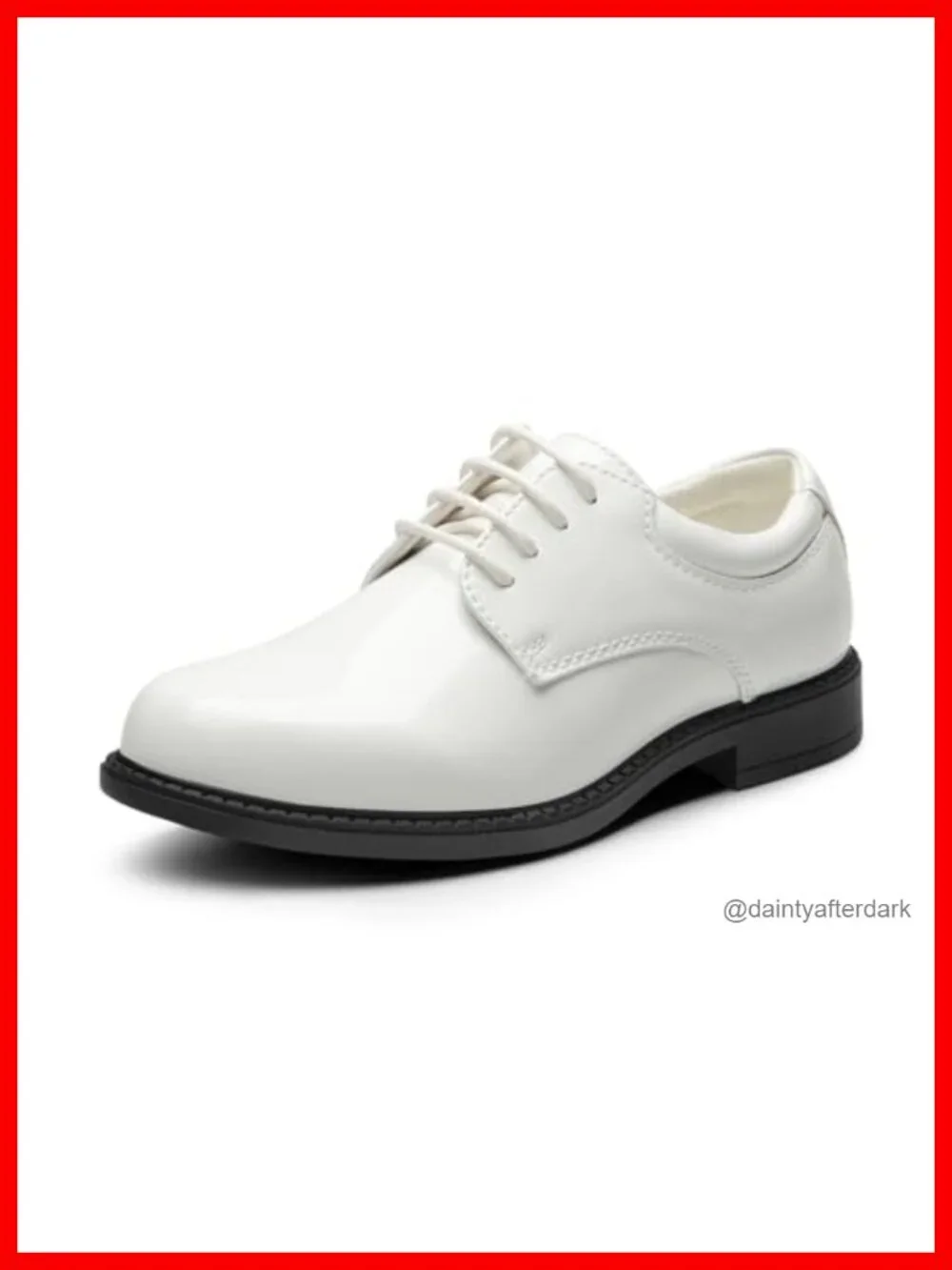 Boys Oxford Dress Shoes Faux Leather Lace Up Low Top